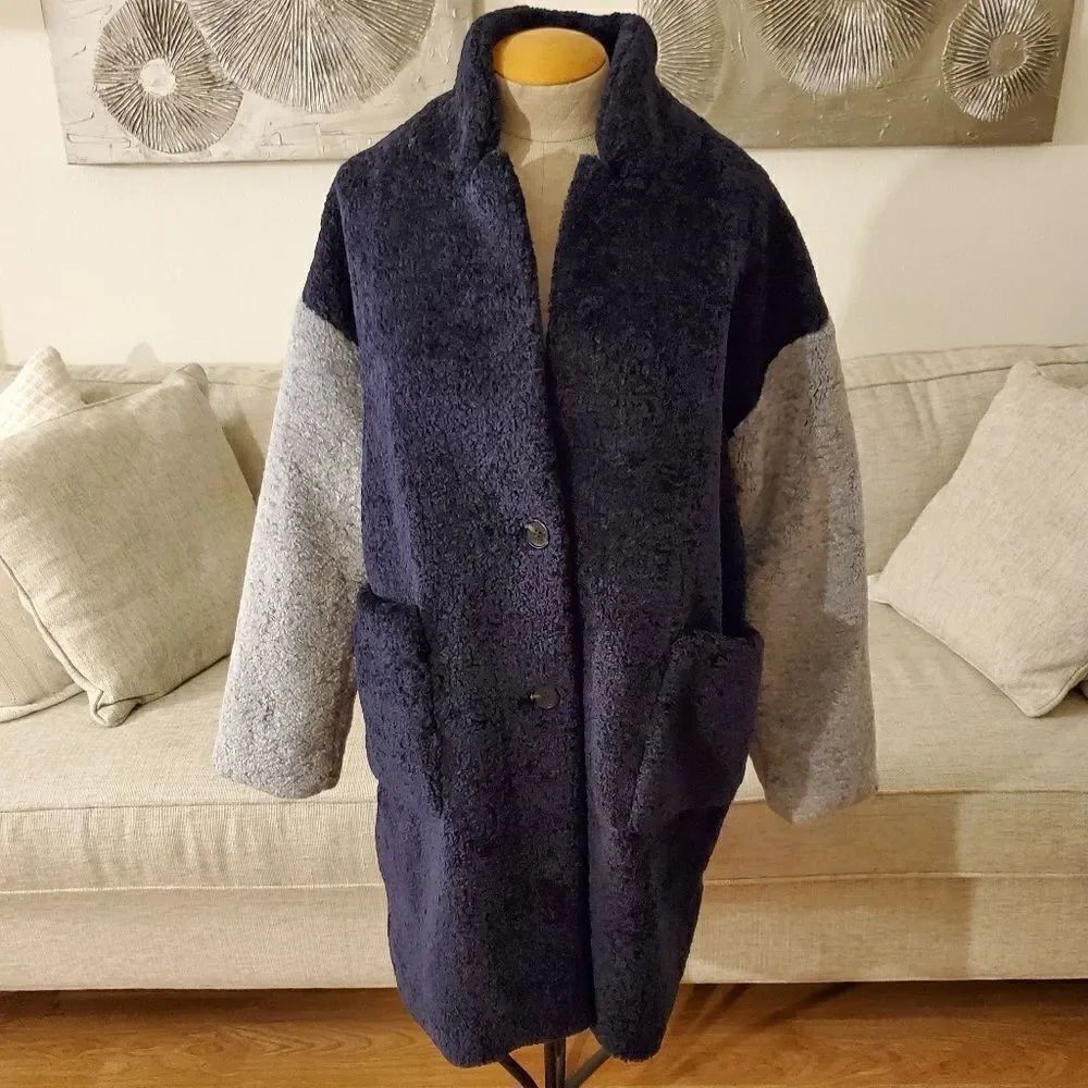 Court & Rowe Haley Colorblock Teddy Coat - Picture 3 of 12